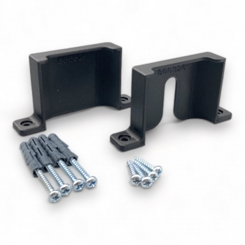 Halterung für Steckdosenleiste kompatibel mit Brennenstuhl Ecolor USB SCHWARZ